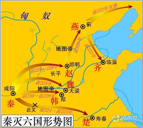 秦灭六国的顺序揭秘：从韩国到齐国的统一之路