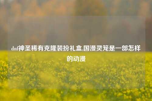 dnf神圣稀有克隆装扮礼盒,国漫灵笼是一部怎样的动漫