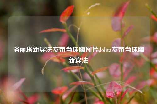 洛丽塔新穿法发带当抹胸图片,lolita发带当抹胸新穿法