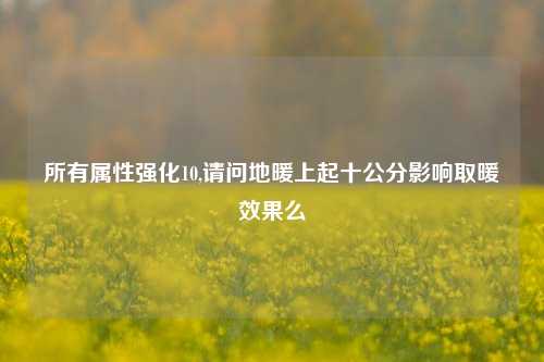 所有属性强化10,请问地暖上起十公分影响取暖效果么