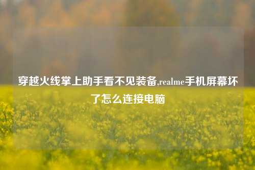 穿越火线掌上助手看不见装备,realme手机屏幕坏了怎么连接电脑