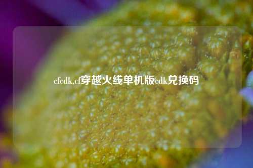 cfcdk,cf穿越火线单机版cdk兑换码