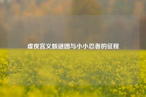 虚夜宫义骸谜团与小小忍者的征程
