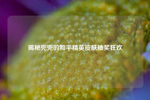 揭秘兜兜的和平精英皮肤抽奖狂欢